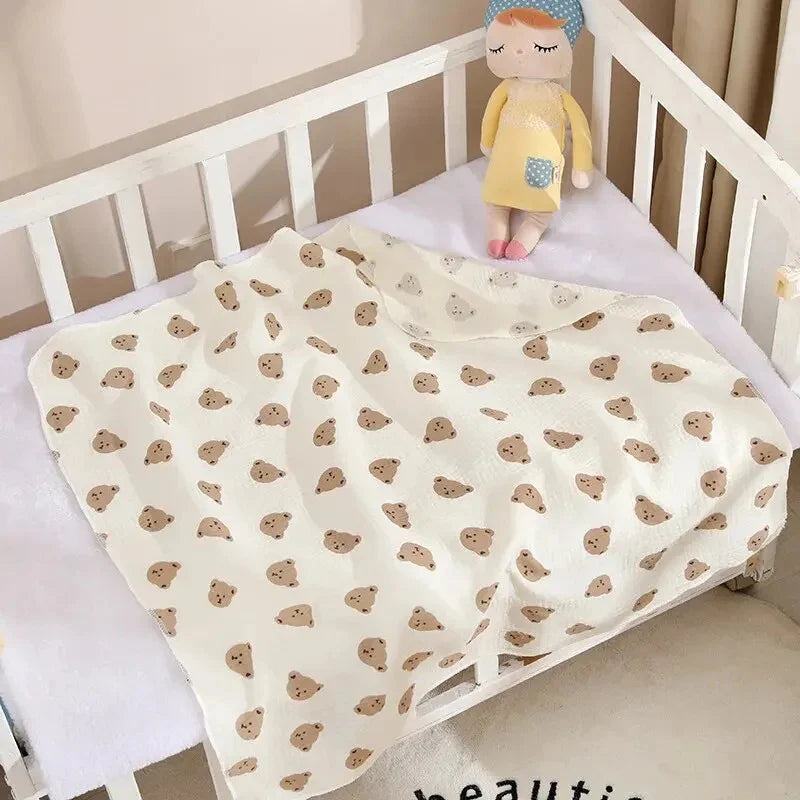 Newborn Cotton Muslin Swaddle Blanket